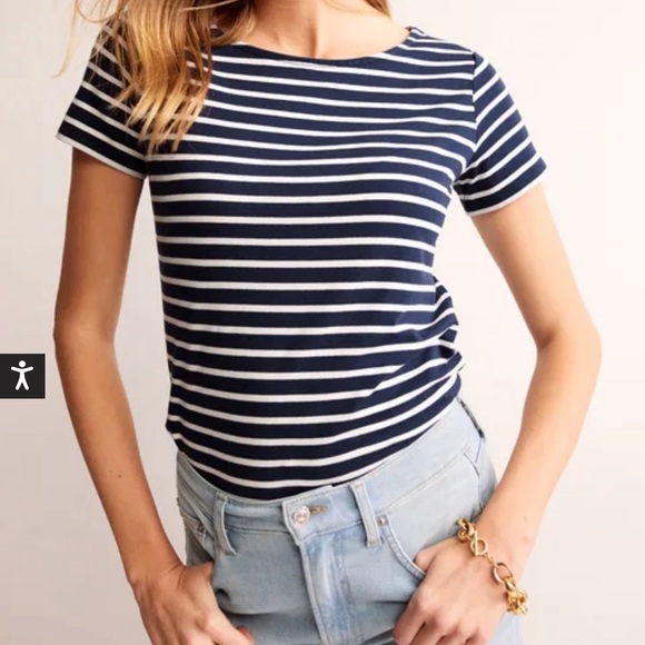 Boden Ella Short Sleeve Breton - Picture 1 of 3